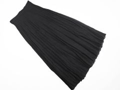 NATURAL BEAUTY BASIC ナチュラルビューティーベーシック シアー プリーツ スカート sizeS/黒 ■◇ レディース