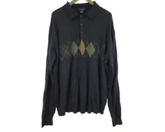 k05260220115　DOCKERS'　XLT/XGL　黒×茶×みどり　XXLサイズ程度　トップス　ニットorセーター　秋冬