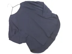 earth music&ecology アースミュージック＆エコロジー ボリュームスリーブ ブラウス シャツ sizeF/紺 ■◇ レディース