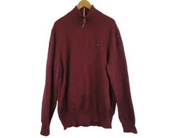k05260220101　TOMMY HIFIGER　XLサイズ　エンジ系　　トップス　ニットorセーター　秋冬