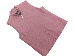 23区 SPORT 23区 スポーツ ジップアップ ベスト sizeM/赤 ■◇ レディース