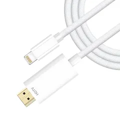 【人気商品】i Phone HDMI 変換ケーブル 1.5M【2025年新モデル MFi認証品】ライトニング HDMIケーブル AV交換アダプタ 1080P 電源不要 設定不要 Phone/Padの画面をテレビに映す 差し込むだけ ミラーリング AV/TV視聴
