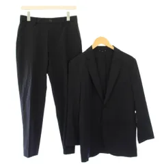 シップス SHIPS スーパー140 2ボタンテーラードジャケット パンツ シングルスーツ セットアップ ブレザー スラックス ジップフライ ウール混 S 紺 ネイビー 117-04-0491 /BB