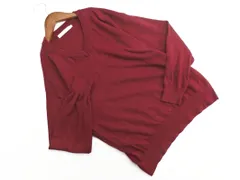 AMERICAN HOLIC アメリカンホリック Vネック ニット セーター sizeM/赤 ■◇ レディース