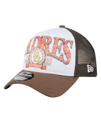 ニューエラ メンズ アクセサリー 帽子 New Era Mens Brown San Diego Padres Distressed 9FORTY AFrame Adjustable Trucker Hat Brown ブラウン
