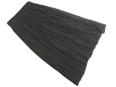 GLOBAL WORK グローバルワーク シフォン ドット マキシ スカート sizeM/黒 ■◇ レディース