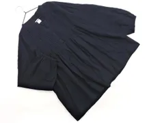 milo ミロ ユナイテッドアローズ バンドカラー ピンタック ブラウス シャツ 黒 ■◇ レディース