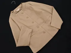 JUNKO SHIMADA ジュンコシマダ PART2 ノーカラー ジャケット size9/ベージュ ■◇ レディース