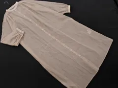 CLASSICAL ELF クラシカルエルフ シアー ロング シャツ ワンピース sizeM/ベージュ ■◇ レディース