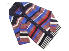 TOMMY HILFIGER トミーヒルフィガー ショールカラー ボーダー ニット カーディガン sizeL/カラフル ■◇ メンズ