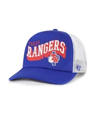 47 ブランド メンズ アクセサリー 帽子 47 Brand Mens Royal Texas Rangers Meander Foam Trucker Snapback Hat Royal