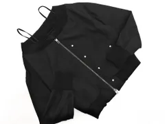 LE CIEL BLEU ルシェルブルー ジップアップ ブルゾン ジャケット size36/黒 ■◇ レディース