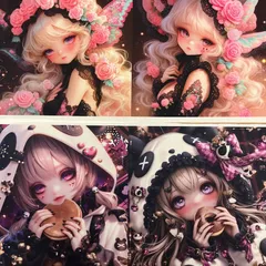 パネル生地　在庫処分‼️ 女の子16柄　397