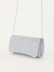 バッグ レディース ドレスバッグ 軽量ビジネスカジュアル ラインストーンデコレーション バケットバッグ ミニ巾着デザイン、クリアバッグ フォーパール イブニングバッグ、ディナーバッグ グラマラス、エレガント、洗練さ