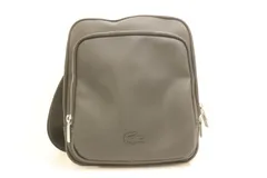 【中古】 LACOSTE メンズショルダーバッグ -- ショルダーバッグ LACOSTE -- 黒 ブラック ロゴ