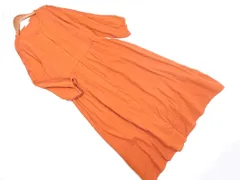 SM2 サマンサモスモス リネン混 レース シャツ ワンピース sizeF/オレンジ ■◇ レディース