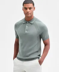 アルファニ メンズ アウター ニット・セーター ポロシャツ セーター Alfani Mens Short Sleeve Textured Polo Sweater New Sage セージのサムネイル