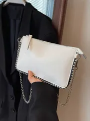 バッグ レディース ショルダーバッグ ビーズ 装飾 レディース チェーンクロスボディバッグ