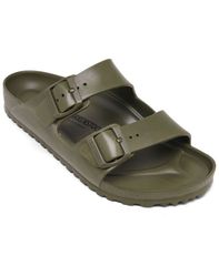 빌켄슈톡 남성 신발 샌들 Birkenstock Mens Arizona Essentials EVA TwoStrap Sandals from Finish Line Kh