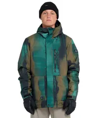 クイックシルバー メンズ アウター ジャケット・ブルゾン プリント 長袖 Quiksilver Mens Mission Printed LongSleeve Jacket Dark Ivyのサムネイル