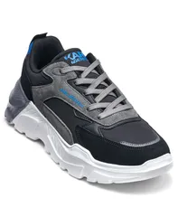 カール ラガーフェルド メンズ シューズ スニーカー KARLAGERFELD PARIS Mens Patent Detail Sneakers Gray グレーのサムネイル