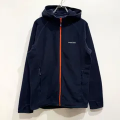 ⭐美品　モンベル　クリマプラス100 ウォームアップパーカ青　L　フリース　登山 mont bell - ⭐美品 モンベル クリマプラス100 ウォームアップパーカ青