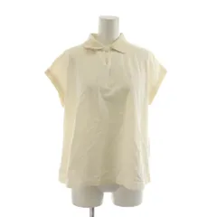 フレッドペリー FRED PERRY ポロシャツ フレンチスリーブ 38 アイボリー ロゴ刺繍 /RR