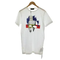 ディーゼルブラックゴールド DIESEL BLACK GOLD Tシャツ S 白 半袖 プリント クルーネック /JP