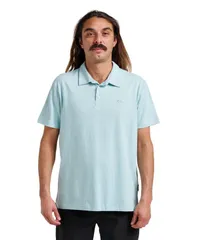 クイックシルバー メンズ トップス ポロシャツ Quiksilver Mens Sunset Cruise Polo Shirt Dusty turquoise ターコイズのサムネイル