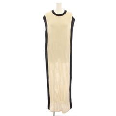 ユナイテッドトウキョウ UNITED TOKYO WASHIニットワンピース 1 ベージュ リブ編み ロング マキシ ノースリーブ 509210006 /HN