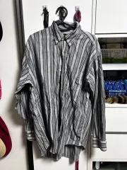 CHAPS ラルフローレン ブルー ストライプ シャツ