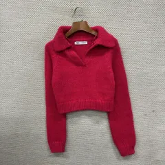 ザラ ZARA カジュアル クロップド ニット セーター S A03701