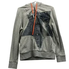 デシグアル パーカー デニム切り替え グレー系 Desigual【AFA13】のサムネイル