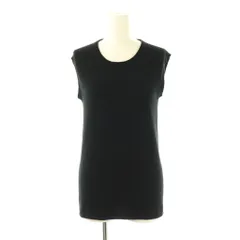 イエナ IENA 24SS コットンブークレーノースリーブカットソー ニット ブラック 24080900323010 /DO