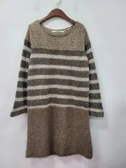 choi toi ボーダー柄 パータン ニット ロング ONE PIECE