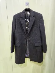 ウール チャコール グレー コート (95)