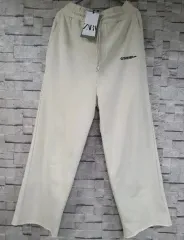 新品 ZARA ザラ ルイージ コラボ ワイド スウェット パンツ L (32)