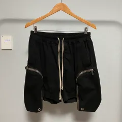 46 RICK OWENS リックオウエンス バウハウス ショーツ ハーフパンツ ブラック