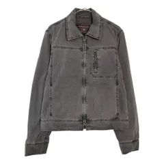 90年代 Marlboro Classics マルボロクラシックス ジップアップ コットンジャケット グレー(メンズ MEDIUM)中古 古着 X6223