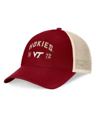 トップオブザワールド メンズ アクセサリー 帽子 Top of the World Mens Maroon Virginia Tech Hokies Heritage Waylon Trucker Adjustable Hat Maroon Natural マ