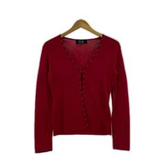 COUP DE CHANCE クード・シャンス ニットカーディガン size38/レッド