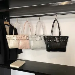 新商品/速達 Y2K ベルト装飾 トートバッグ 4COLOR