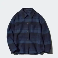 ユニクロ ショート チェック ジャケット