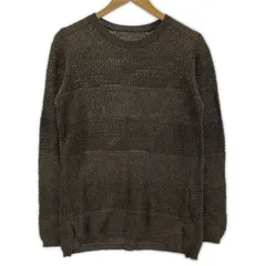 COUP DE CHANCE クードシャンス 透かし編み サマーニット size38/カーキ