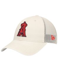뉴엘라 맨즈 액세서리 모자 New Era Mens Stone Los Angeles Angels Game Day 9TWENTY Adjustable Trucker Hat St
