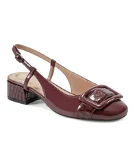 イージースピリット レディース シューズ パンプス ヒール Easy Spirit Womens Eflex Jola Block Heel Slingback Dress Pumps Burgundのサムネイル