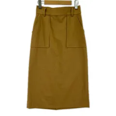 OPAQUE.CLIP オペークドットクリップ ベルト付き バックスリット ナロースカート size36/S/ブラウン