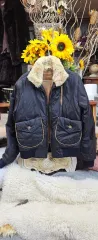 GAP ギャップ 黒色 ファー カラ ダウン ジャケット