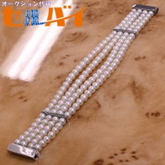 poiray ポワレ　パールブレスレット　ベルト poiray ポワレ パールブレスレット ベルト - メルカリ