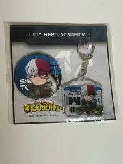僕のヒーローアカデミア 轟 バッジ キーホルダー セット